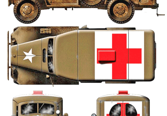 Dodge WC54 Ambulance - Dodge - drawings, dimensions, pictures of the car