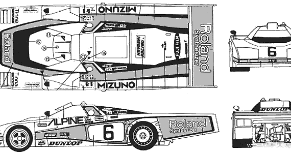Dome Zero RL - Разные автомобили - чертежи, габариты, рисунки автомобиля