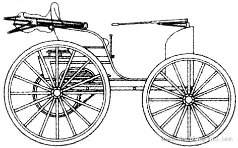 Duryea (1895) - Разные автомобили - чертежи, габариты, рисунки автомобиля