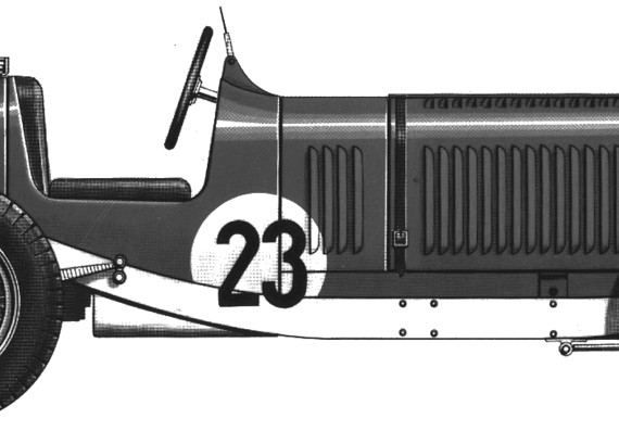 ERA D-Type (1935) - Разные автомобили - чертежи, габариты, рисунки автомобиля