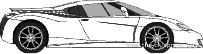Edonis V12 (2001) - Разные автомобили - чертежи, габариты, рисунки автомобиля