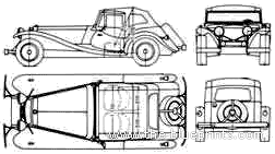 Eniak Antique Argentina (1984) - Разные автомобили - чертежи, габариты, рисунки автомобиля