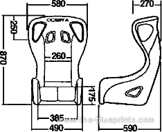 Evolution - Seats - drawings, dimensions, pictures of the car