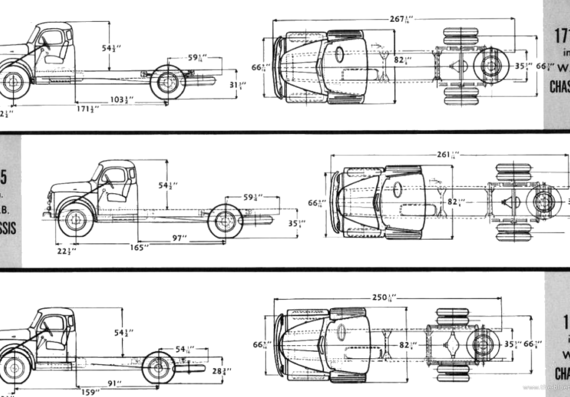 Fargo Truck (1956) - Different cars - drawings, dimensions, pictures of the car