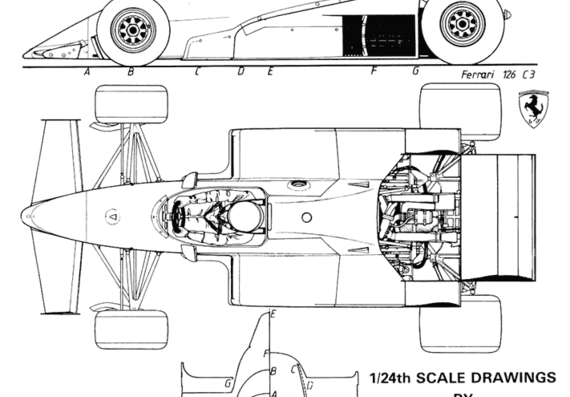 Ferrari 126 C3 (1983) - Ferrari - drawings, dimensions, pictures of the car
