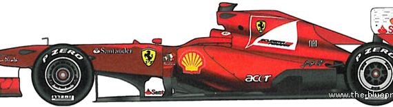 Ferrari 150 Italia F1 GP (2011) - Ferrari - drawings, dimensions, pictures of the car