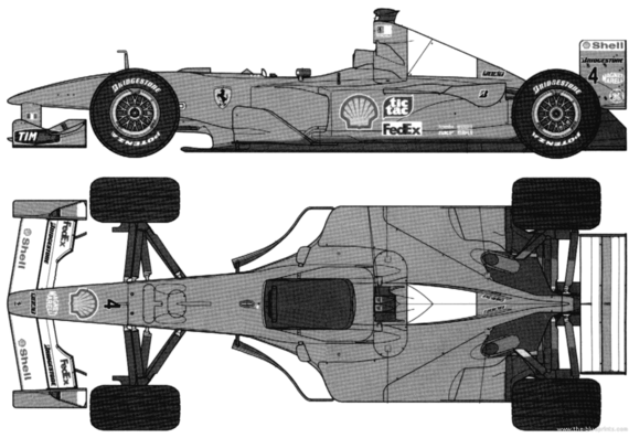 Ferrari 248 F1 (2000) - Ferrari - drawings, dimensions, pictures of the car