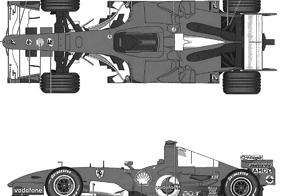 Ferrari 248 F1 France and Germany GP - Ferrari - drawings, dimensions, pictures of the car