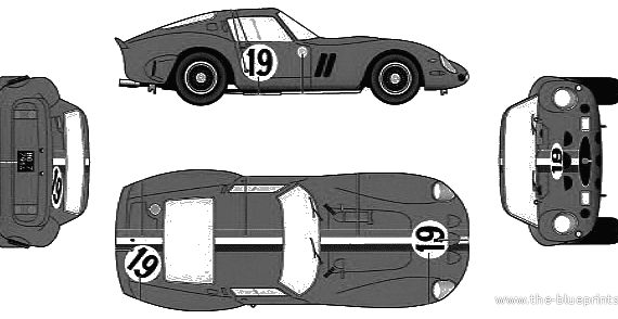 Ferrari 250GTO Ver.D (1962) - Ferrari - drawings, dimensions, pictures of the car