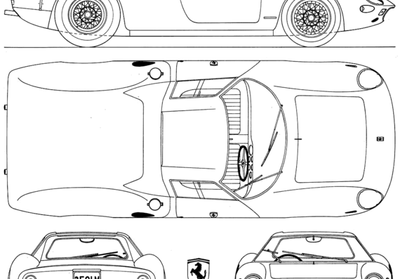 Ferrari 250LM Berlinetta (1964) - Ferrari - drawings, dimensions, pictures of the car
