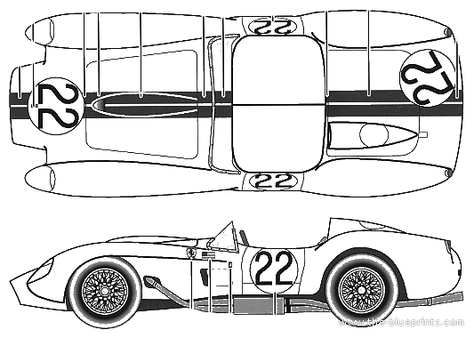 Ferrari 250TR Le Mans A Type (1958) - Ferrari - drawings, dimensions, pictures of the car