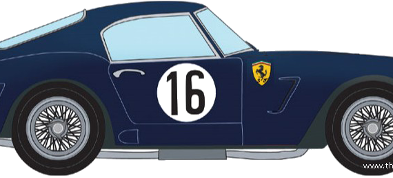 Ferrari 250 GT swb LM (1960) - Ferrari - drawings, dimensions, pictures of the car