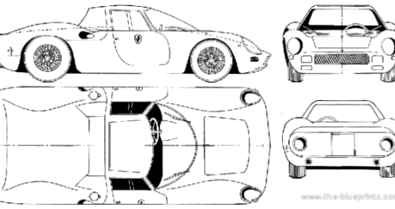 Ferrari 250 LM - Ferrari - drawings, dimensions, pictures of the car