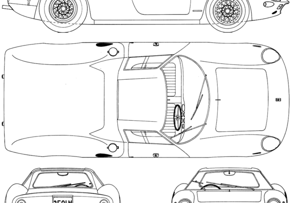 Ferrari 250 LM Berlinetta Le Mans (1964) - Ferrari - drawings, dimensions, pictures of the car