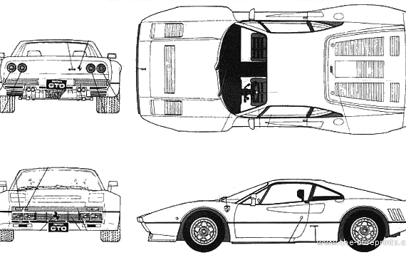 Ferrari 288GTO - Ferrari - drawings, dimensions, pictures of the car