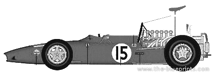 Ferrari 312F1 Monaco Spanish GP (1969) - Феррари - чертежи, габариты, рисунки автомобиля