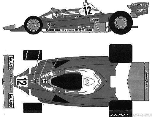 Ferrari 312T2 JapanGP (1977) - Ferrari - drawings, dimensions, pictures of the car