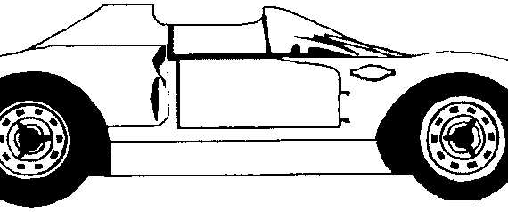 Ferrari 330P2 (1965) - Феррари - чертежи, габариты, рисунки автомобиля