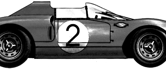 Ferrari 330P2 Le Mans (1965) - Ferrari - drawings, dimensions, pictures of the car