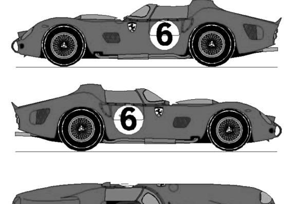 Ferrari 330 TRI Le Mans (1962) - Ferrari - drawings, dimensions, pictures of the car