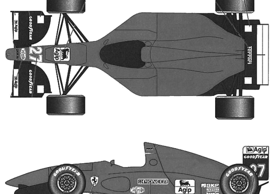 Ferrari 412T1 Brazil GP (1994) - Ferrari - drawings, dimensions, pictures of the car