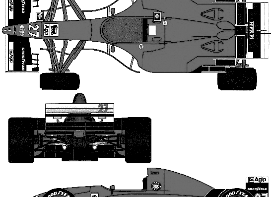 Ferrari 412T2 (1995) - Ferrari - drawings, dimensions, pictures of the car