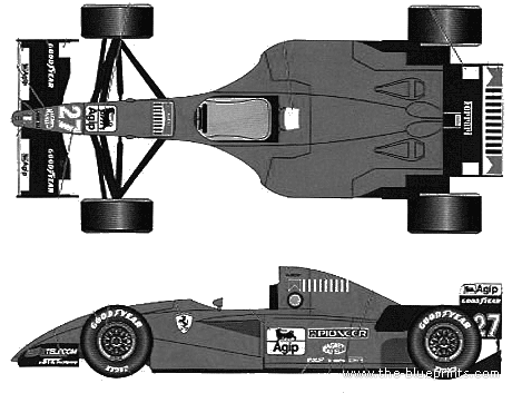 Ferrari 412T2 Canada GP - Ferrari - drawings, dimensions, pictures of the car