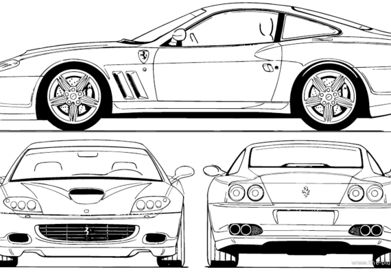 Ferrari 575M - Ferrari - drawings, dimensions, pictures of the car