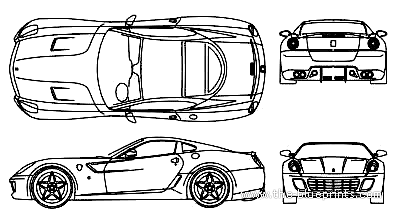 Ferrari 599 GTB Fiorrano (2006) - Ferrari - drawings, dimensions, pictures of the car