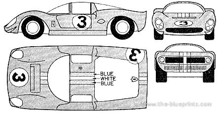 Ferrari Dino 206 - Ferrari - drawings, dimensions, pictures of the car