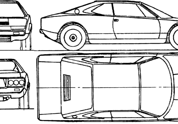 Ferrari Dino 308GT4 (1976) - Ferrari - drawings, dimensions, pictures of the car