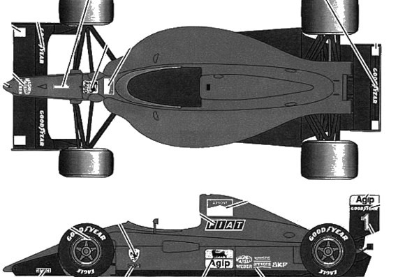 Ferrari F1-90 (641 2) - Ferrari - drawings, dimensions, pictures of the car