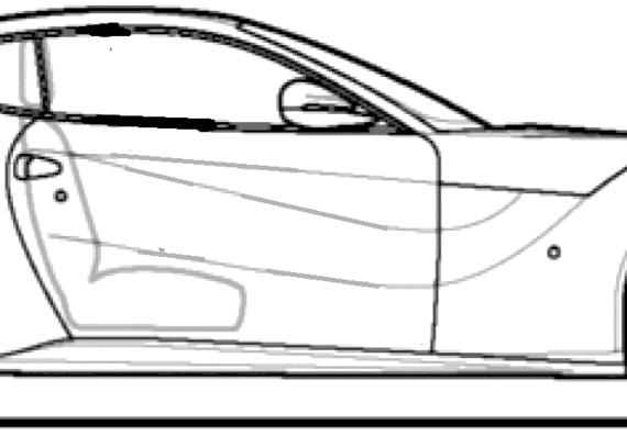 Ferrari F12 Berlinetta (2013) - Феррари - чертежи, габариты, рисунки автомобиля