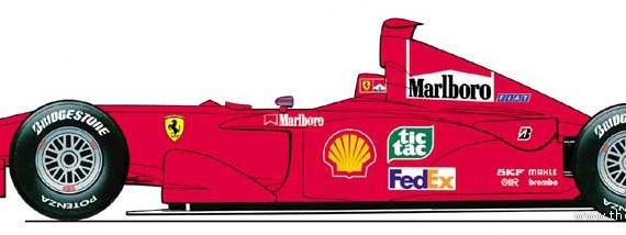 Ferrari F1 (2001) - Ferrari - drawings, dimensions, pictures of the car
