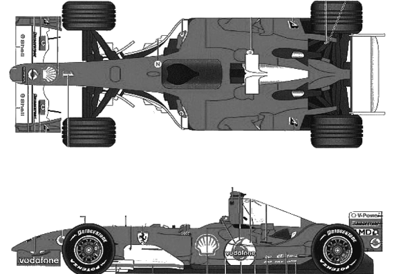 Ferrari F2004 Hungary and Germany GP (2004) - Ferrari - drawings, dimensions, pictures of the car