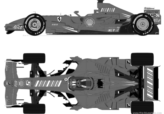 Ferrari F2007 F1 GP (2007) - Ferrari - drawings, dimensions, pictures of the car