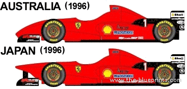 Ferrari F310 F1 GP (1996) - Ferrari - drawings, dimensions, pictures of the car