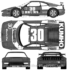 Ferrari F355 GT3 Brums - Ferrari - drawings, dimensions, pictures of the car