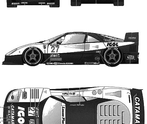 Ferrari F40 Suzuka Igol 27 (1996) - Ferrari - drawings, dimensions, pictures of the car