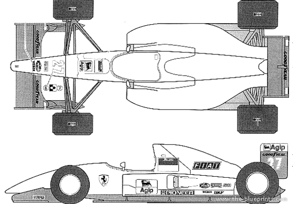 Ferrari F92A F1 GP (1992) - Ferrari - drawings, dimensions, pictures of the car