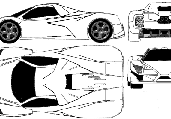Ferrari Poganza - Ferrari - drawings, dimensions, pictures of the car