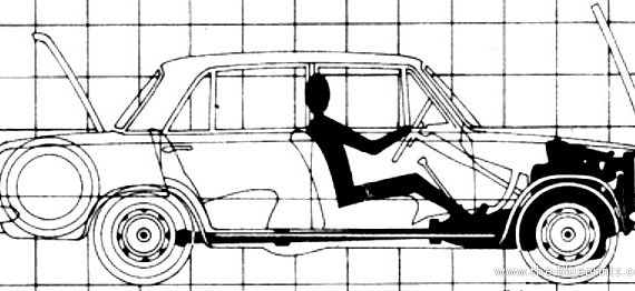 Fiat 124 S (1969) - Fiat - drawings, dimensions, pictures of the car