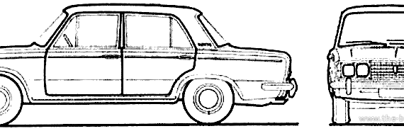 Fiat 125 Special (1968) - Фиат - чертежи, габариты, рисунки автомобиля
