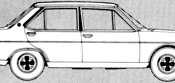 Fiat 131TC Supermirafiori (1980) - Фиат - чертежи, габариты, рисунки автомобиля