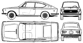 Fiat 1600 Sport Argentina (125) (1970) - Фиат - чертежи, габариты, рисунки автомобиля