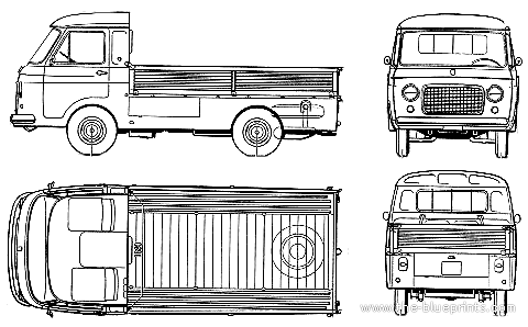 Fiat 241 TN (1973) - Фиат - чертежи, габариты, рисунки автомобиля