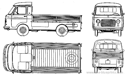 Fiat 241 T (1973) - Фиат - чертежи, габариты, рисунки автомобиля