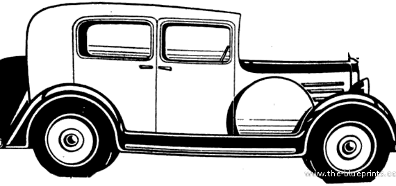 Fiat 508 Balilla Berlina (1932) - Фиат - чертежи, габариты, рисунки автомобиля
