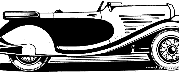 Fiat 508 Balilla Torpedo (1932) - Фиат - чертежи, габариты, рисунки автомобиля