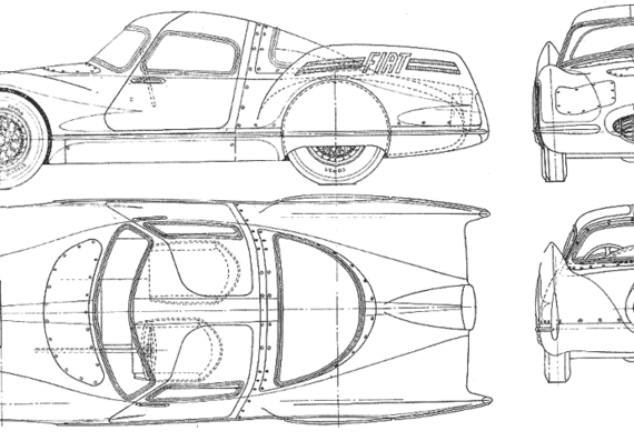 Fiat 8001 - Фиат - чертежи, габариты, рисунки автомобиля